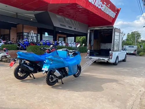 รถขนส่งมอเตอร์ไซค์